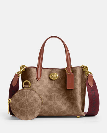 Coach Willow Tote Bag 18 In Signature Canvas