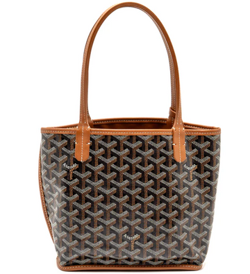 Goyard Mini Anjou tote Bag Goyardline canvas / calfskin