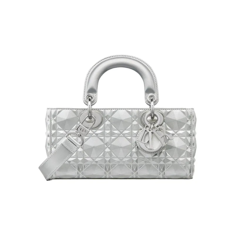 DIOR Lady D-JOY Metallic Finish Cow Leather