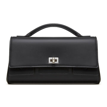 Balenciaga Genuine Leather Designer Lock Clasp Shoulder Handbag