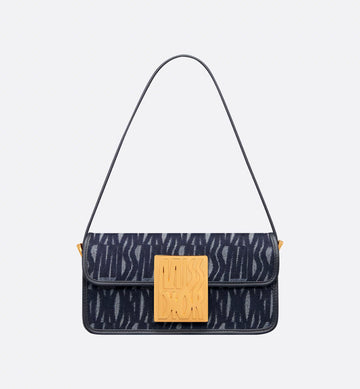 Christian Dior Flap Bag Blue Miss Dior Allover Denim