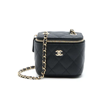 Chanel Mini Square Vanity Case Caviar (Black + Pink + Beige + White)