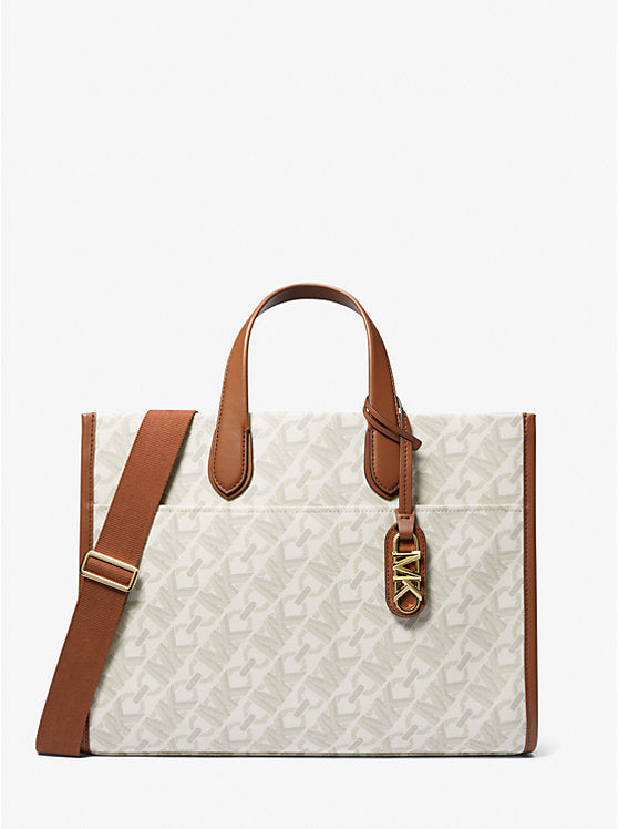 MICHAEL KORS Gigi Large Empire Signature Logo Tote Bag