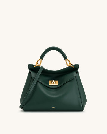 JWPEI Lucia Classic Top Handbag - Dark Green