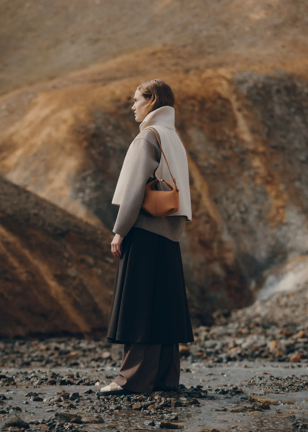 Polene Béri Edition Textured Camel