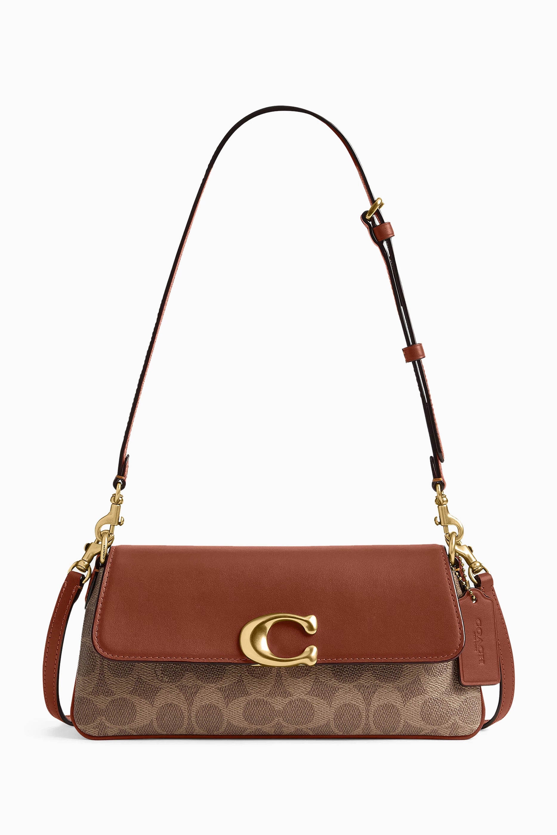 Coach Jet Shoulder Bag in Signature Canvas & Leather