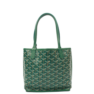 Goyard Anjou Mini in Green, Leather