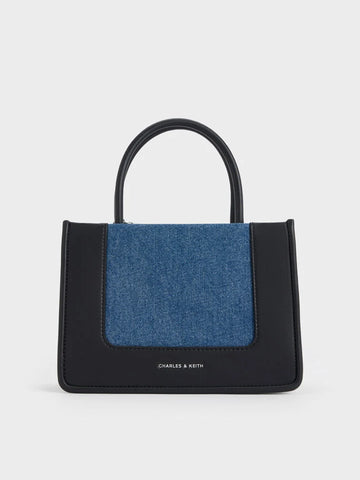 Charles & Keith Daylla Bag Denim Blue