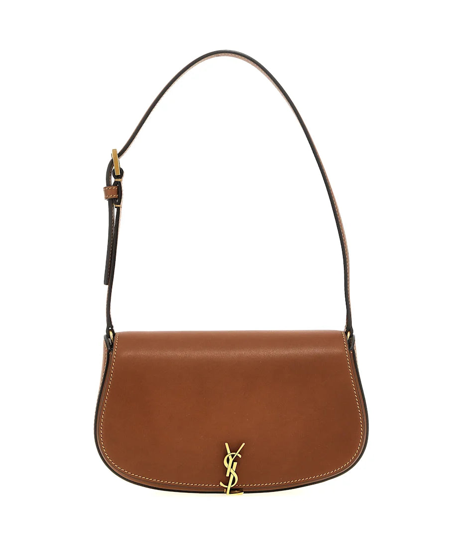 Saint Laurent Voltaire Embellished Leather - Brown
