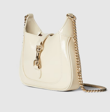 Gucci Jackie Notte mini bag in ivory patent leather