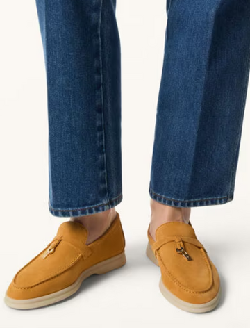 Loro Piana Summer Charms Walk Loafer Suede