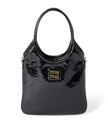 Miu Miu Patent Naplak Leather Ivy Tote Bag