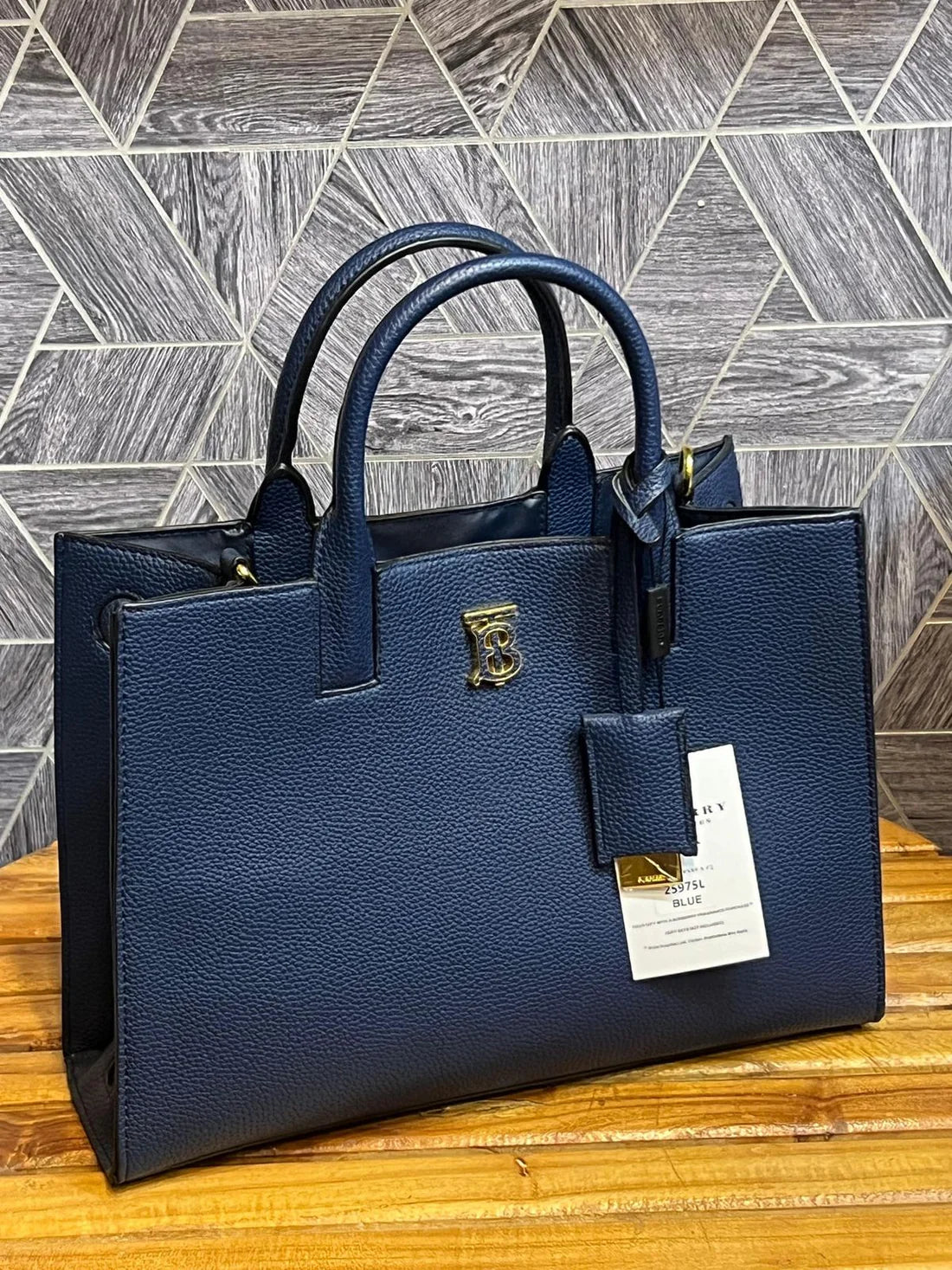 BURBERRY Frances leather top-handle bag