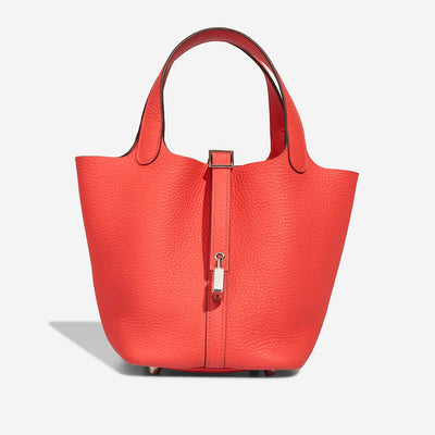 Hermès Picotin 18 Taurillon Clémence Orange Field hover