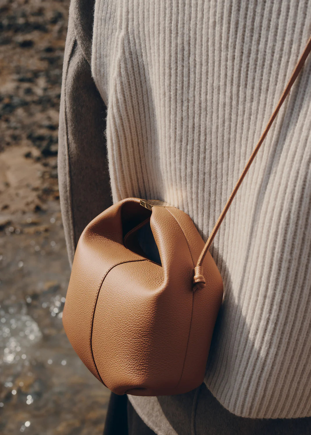 Polene Béri Edition Textured Camel