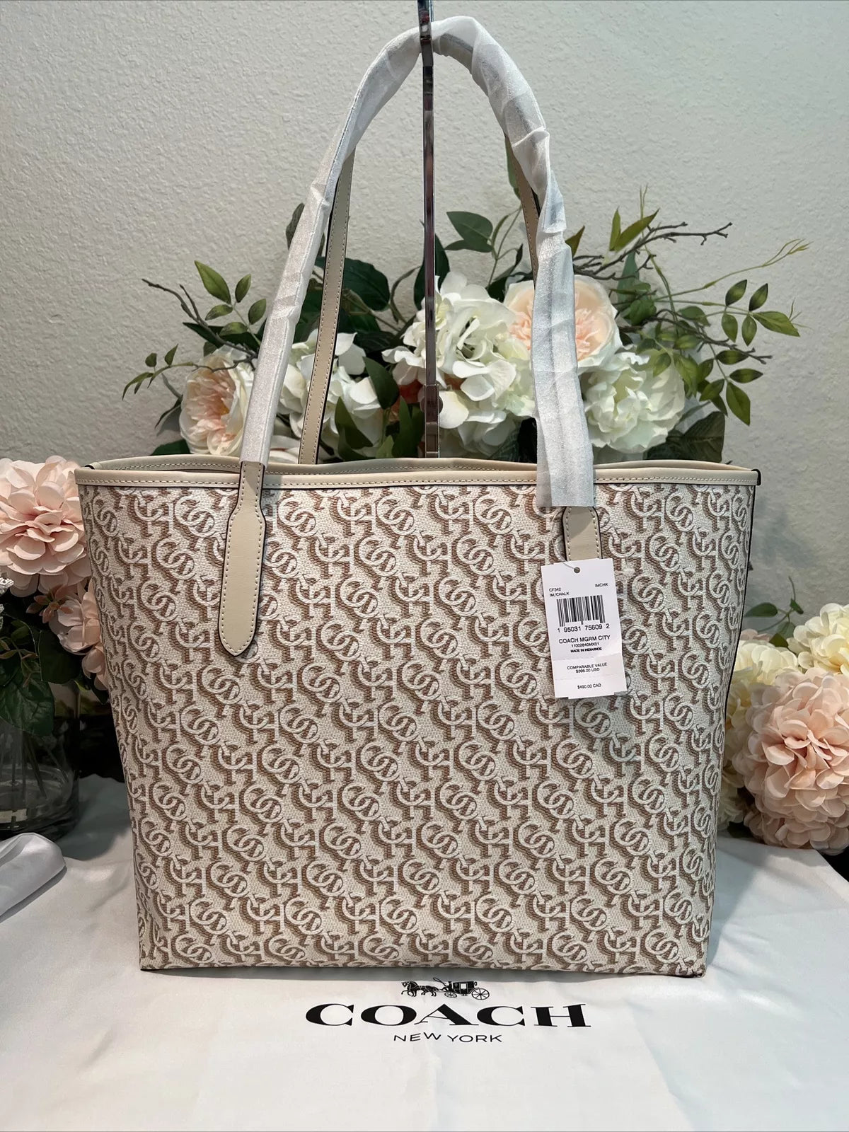 COACH CITY TOTE Double Handle Shoulder Bag