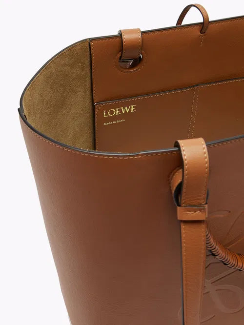 LOEWE Anagram-Debossed Leather Tote Bag