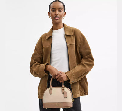 Coach Sabrina Satchel Bag in Colorblock hover