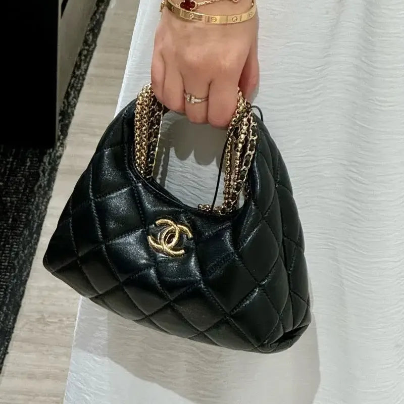 CHANEL Sheepskin Crossbody Handbag