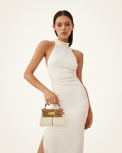 JW PEI Elise Top Handle Bag - Brown Canvas hover