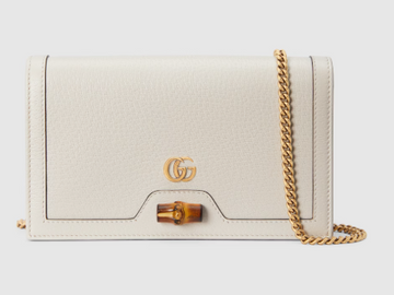 Gucci Diana wallet on chain in leather