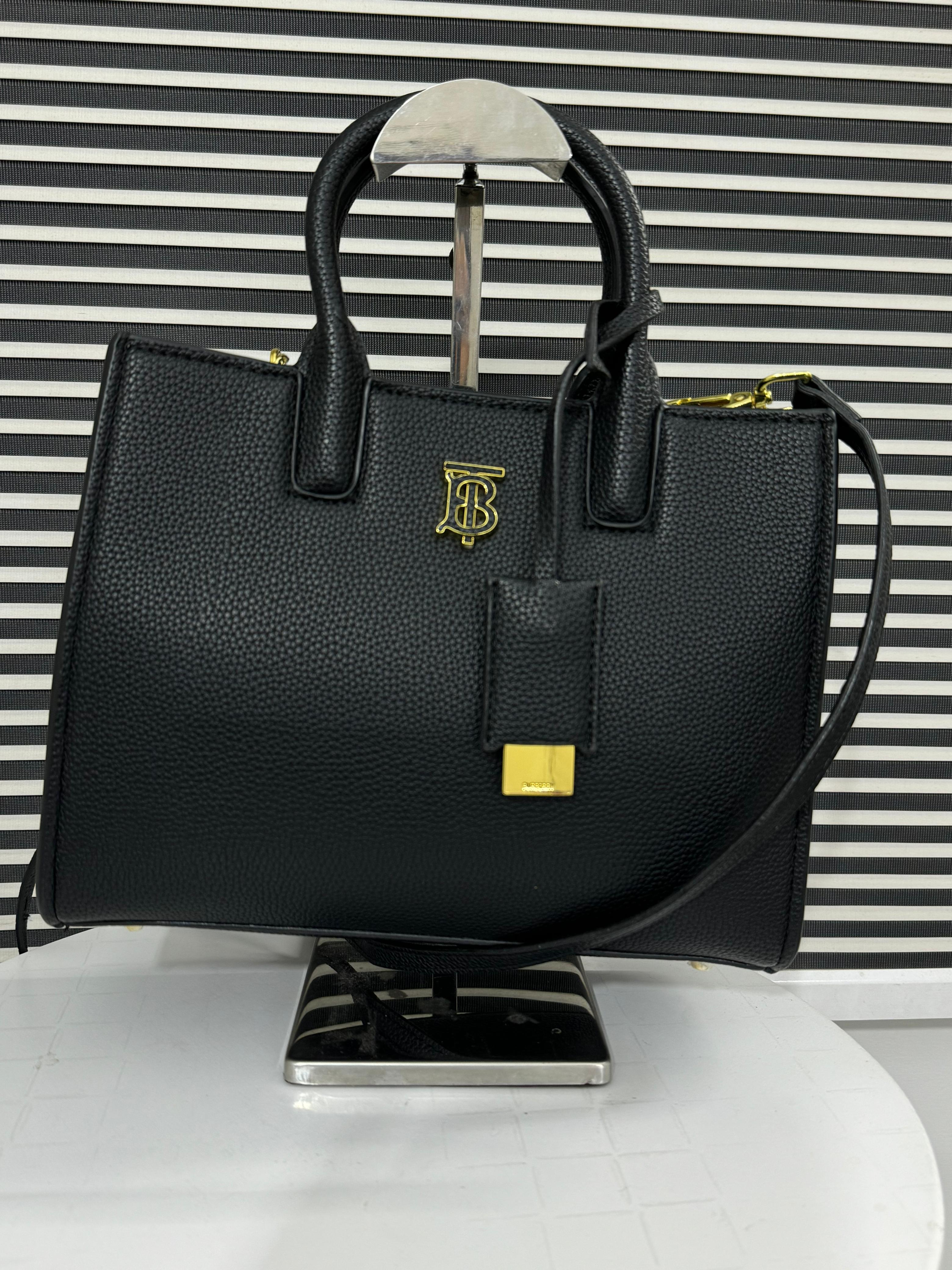 BURBERRY Frances leather top-handle bag jnd