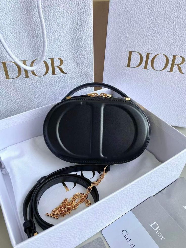 Dior Women CD Signature Oval Camera Bag Blue Navy Dior Oblique Jacquard