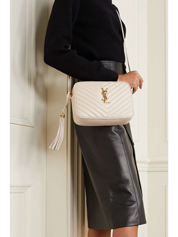 YSL LOU camera bag in quilted leather