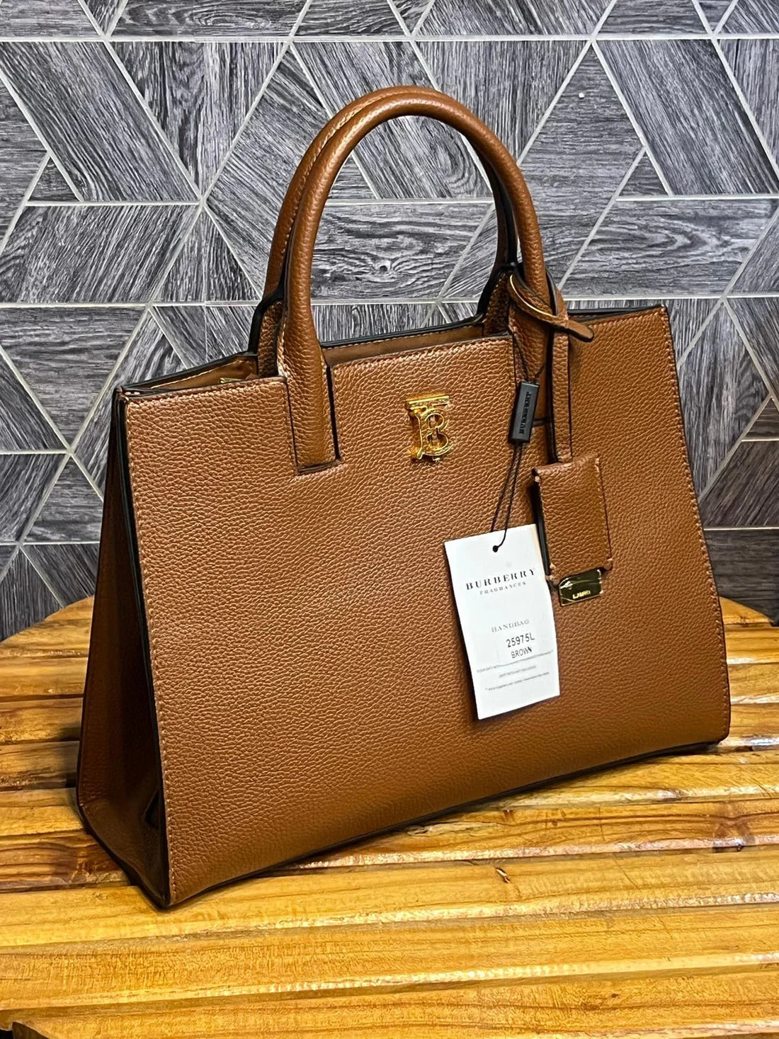 BURBERRY Frances leather top-handle bag
