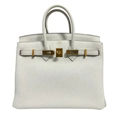 Hermès Birkin White Leather Gold Hardware hover