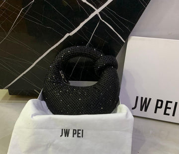 JW PEI Abacus Artificial Crystal Top Handle Bag