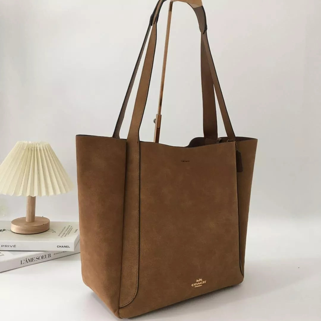 COACH Hadley Tote Bag Suede