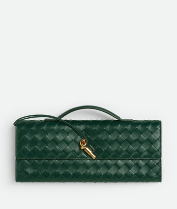 Bottega Veneta Andiamo Top Handle Bag {GREEN }