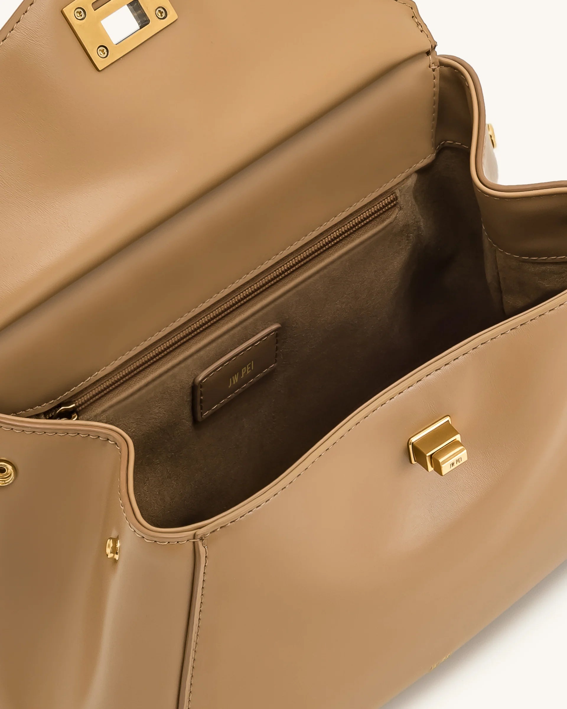 JWPEI Lucia Classic Top Handbag - Brown