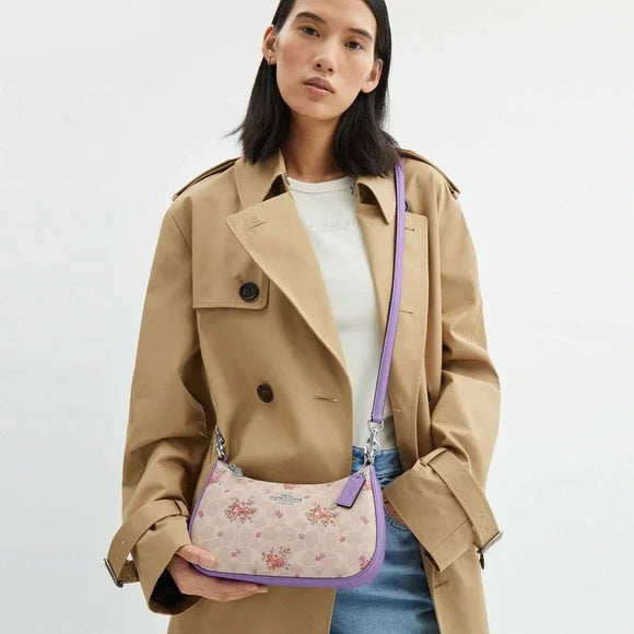 COACH Teri Shoulder Bag In Signature Canvas With Floral Print