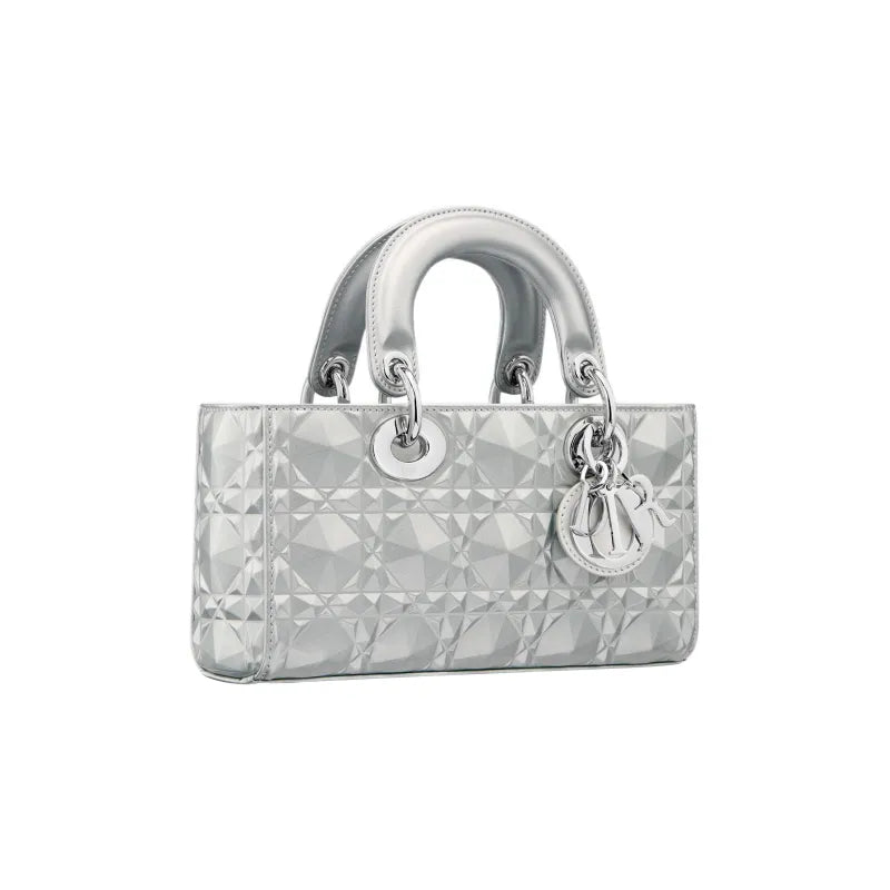 DIOR Lady D-JOY Metallic Finish Cow Leather