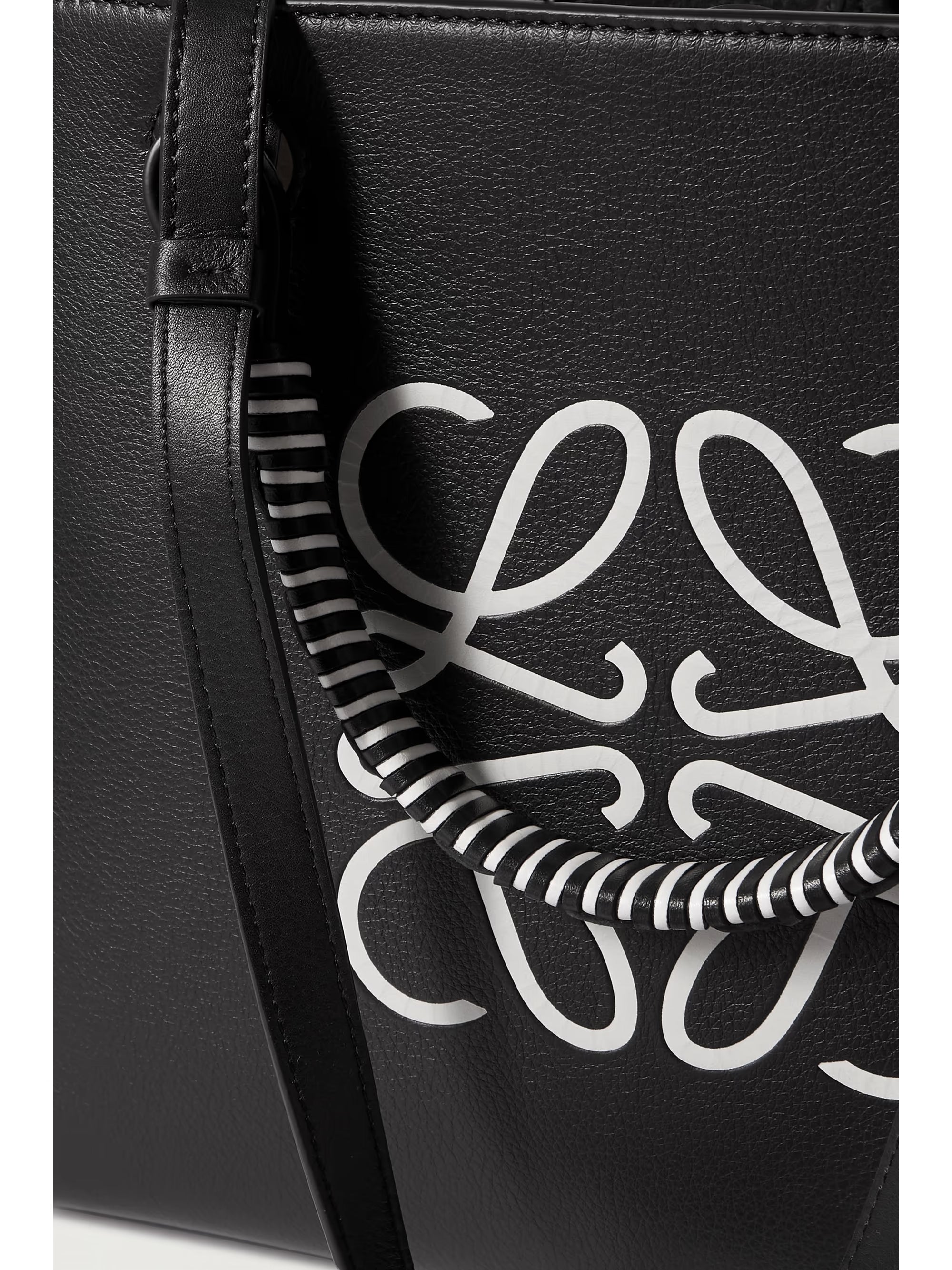 LOEWE Anagram debossed printed leather tote