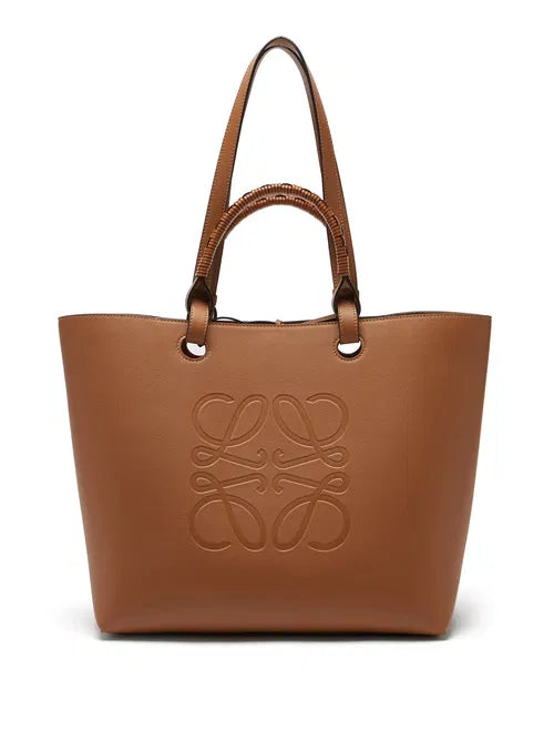 LOEWE Anagram-Debossed Leather Tote Bag