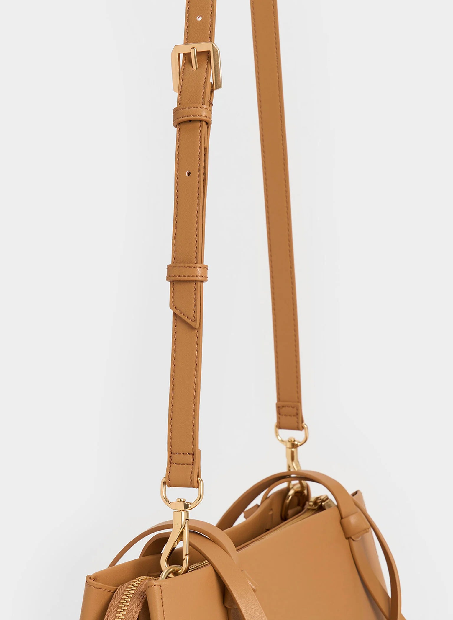 Midori Geometric Tote Bag - Camel