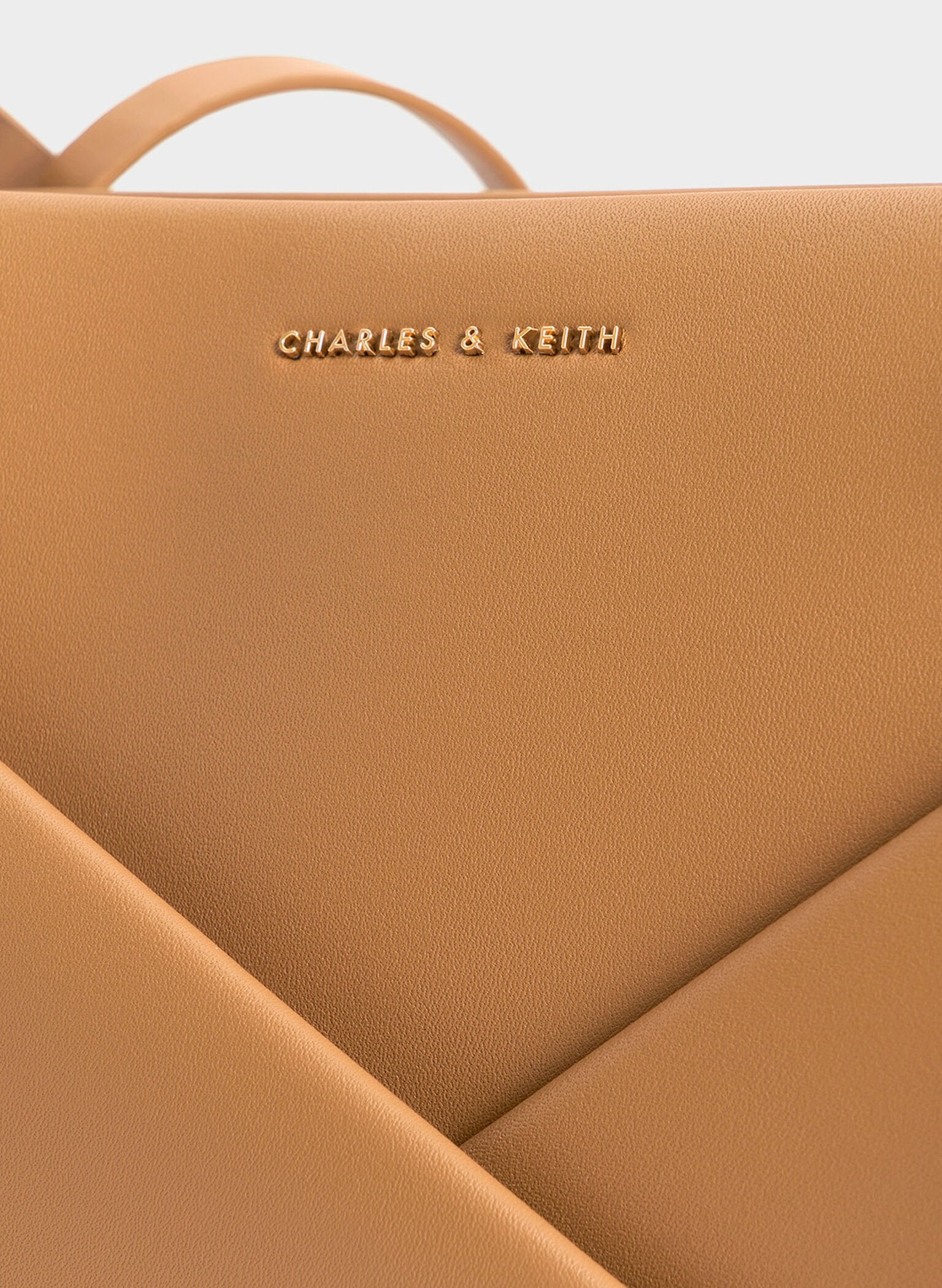Midori Geometric Tote Bag - Camel