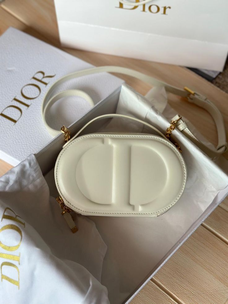 Dior Women CD Signature Oval Camera Bag Blue Navy Dior Oblique Jacquard