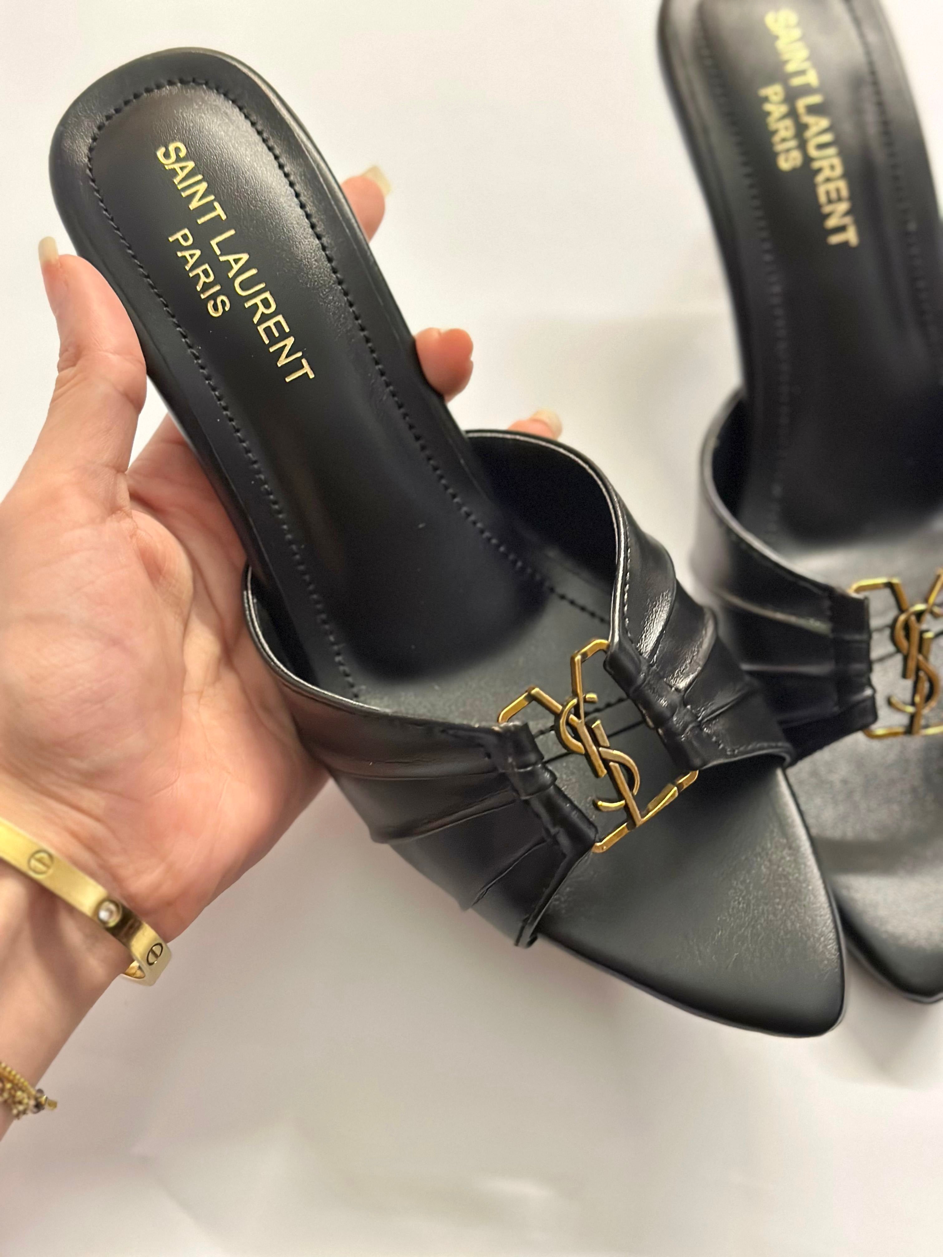 YSL Luxe Slide Heels