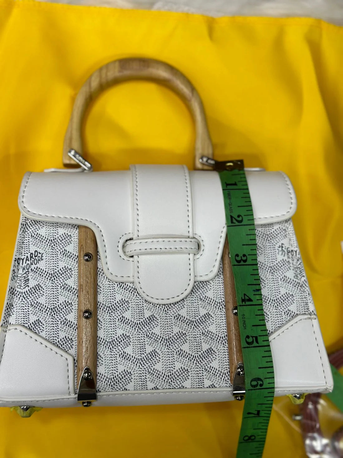 Goyard Top Handle Bag – (White)