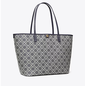 T MONOGRAM ZIP TOTE