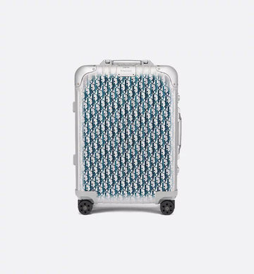 DIOR and RIMOWA Carry-On Suitcase – Black Dior Oblique Aluminum