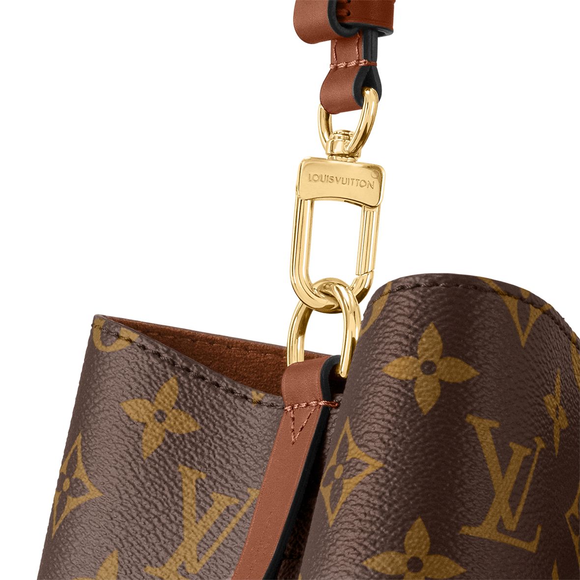 Louis Vuitton NeoNoe Handbag MM Brown Canvas