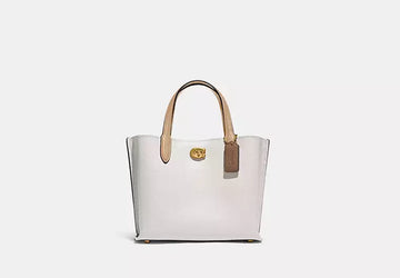Coach - Willow White Leather Tote Bag