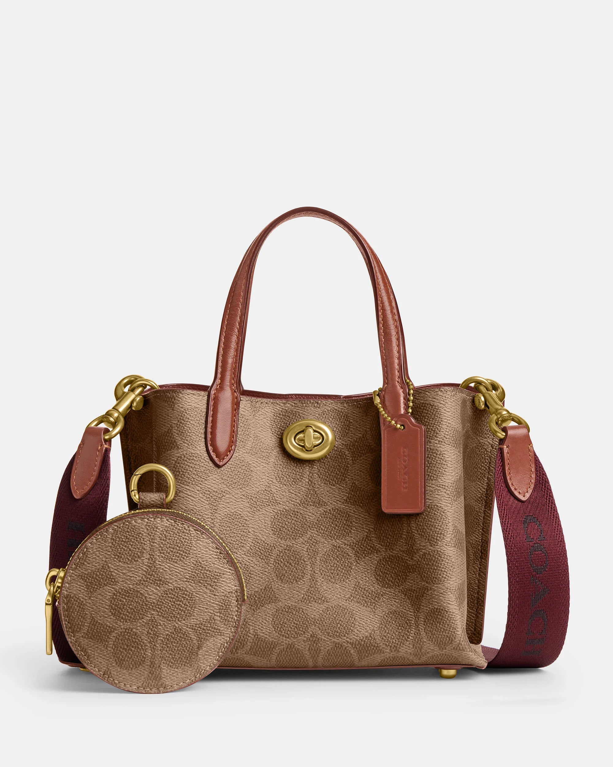 Coach Willow Tote Bag 18 In Signature Canvas