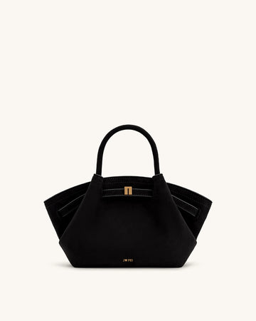 JWPEI Hana Mini Faux Suede Tote Bag - Black