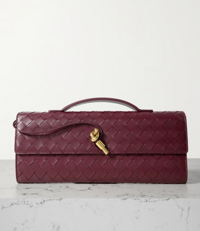 BOTTEGA VENETA Long Andiamo intrecciato leather clutch hover